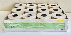 OFFICE MAX 2-1/4 in x 130 ft Bond Receipt Paper Rolls (57mm x 39m) OM98103 12pk