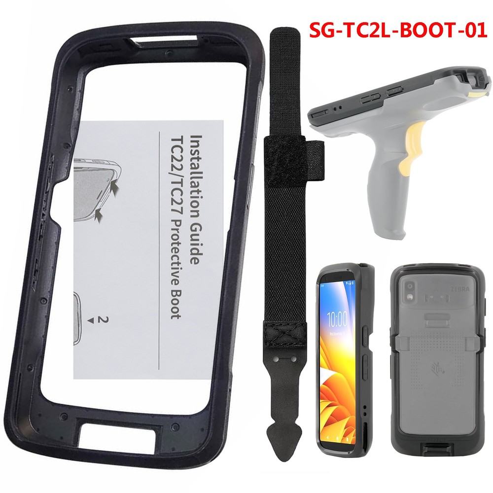 Rubber Protect Cover Replacement Hand Strap for Zebra TC22 TC27 SG-TC2L-BOOT-01
