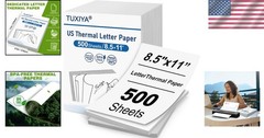 500 Sheets of 8.5×11 Inch BPA-Free Thermal Printer Paper – High Quality Printing