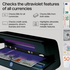 Safescan 70 Uv Counterfeit Bill Detector Small Footprint Lightweight For Bills