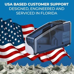 DETECK DT5S Portable Money Counter Machine with Counterfeit Light Grey