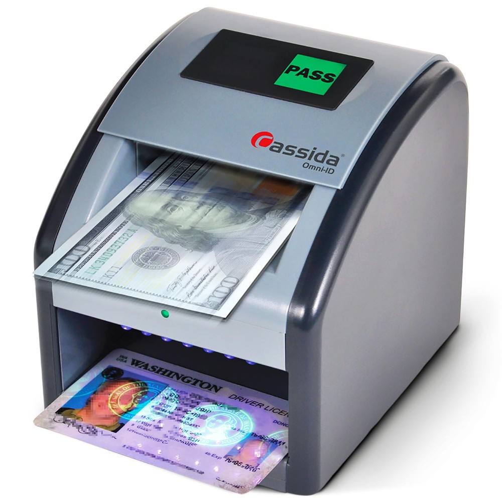 Cassida Currency Counterfeit Detector Dark Blue ID UV Light Verification Device