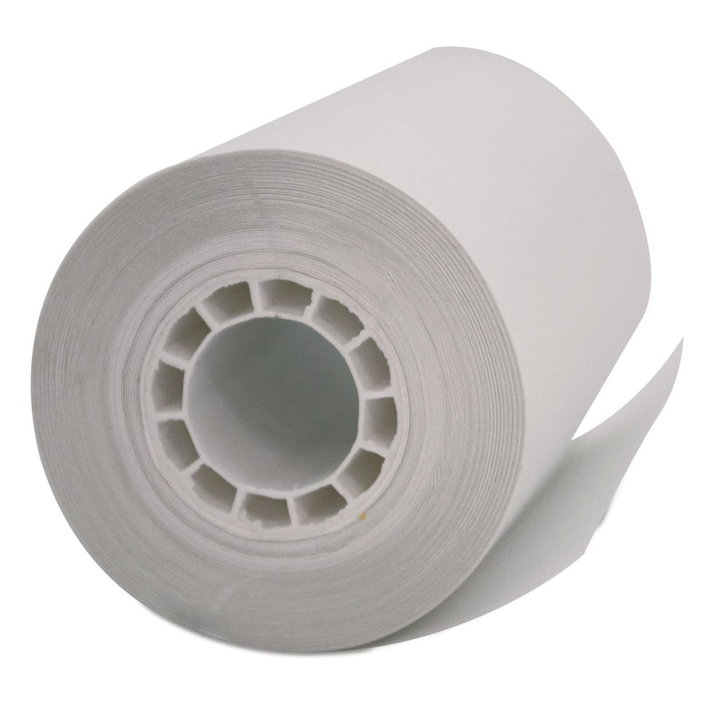 PM Company POS/Cash Register One-Ply Thermal Rolls, 2-1/4 x 55 Feet, White,