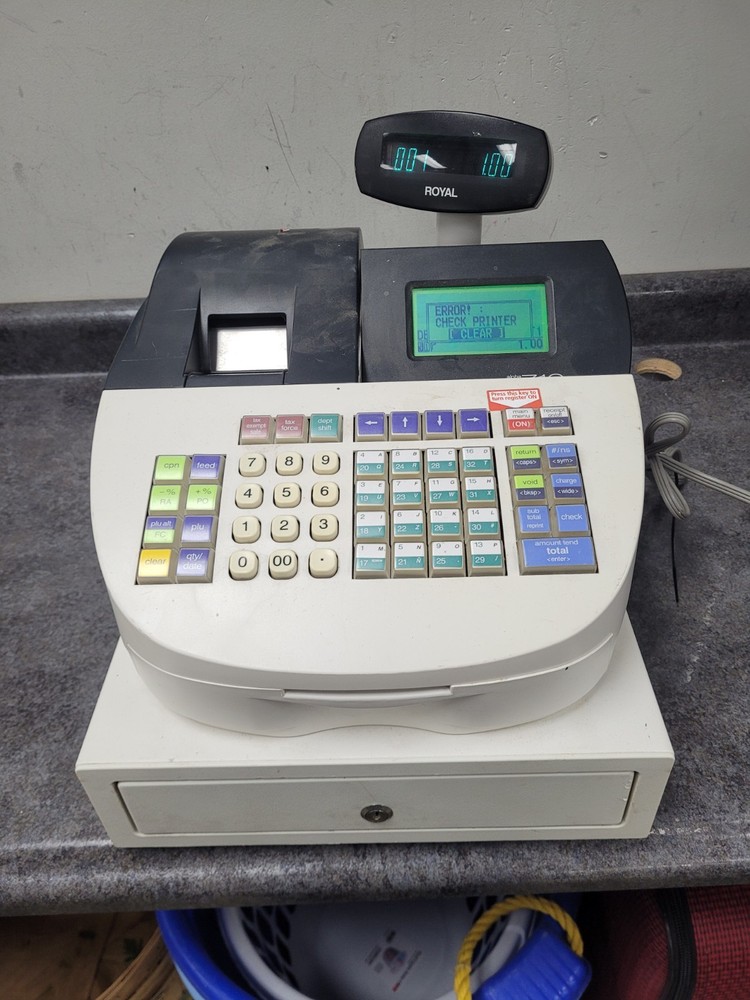 Royal Alpha 710ML Cash Register Cash Management System w/Thermal Receipt Printer
