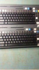 Lot of 2 Toshiba MANPOS POS Keyboard Tax Easy Push Opening Card Swipe