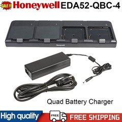 Honeywell EDA52 Quad Battery Charger EDA52-QBC-4 W/Power Cord For EDA52 Scanner