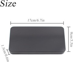 2 PCS Black Metal Cash Box Money Box for Cash Single Row Currency Tray Money NEW