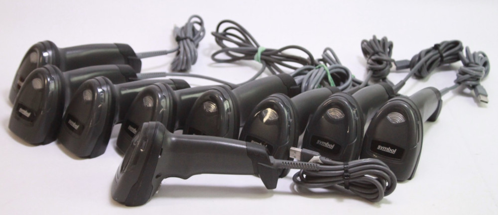 Lot Of 9 Motorola Symbol Barcode Scanner DS4308-SR00007 USB READ AS IS