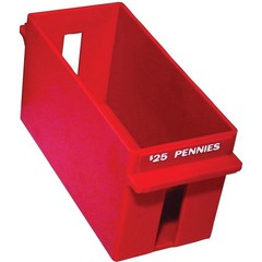 Nadex Coins AEX1-1016 Large Capacity Rolled Coin Storage Box [Pennies]