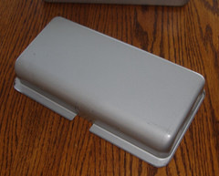 Vintage Lit-Ning Metal Cash Box w/ Coin/Cash Tray Handle Made in USA VGC
