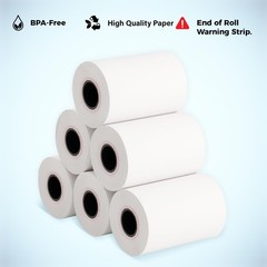 2 1/4” x 65 ft Thermal Receipt Paper Rolls, fits Ingenico Desk 3500 Desk 5000…
