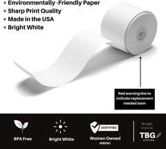 Durable 3 1/8” x 230’ Thermal Paper – 30 Rolls, Biodegradable & Glossy Finish