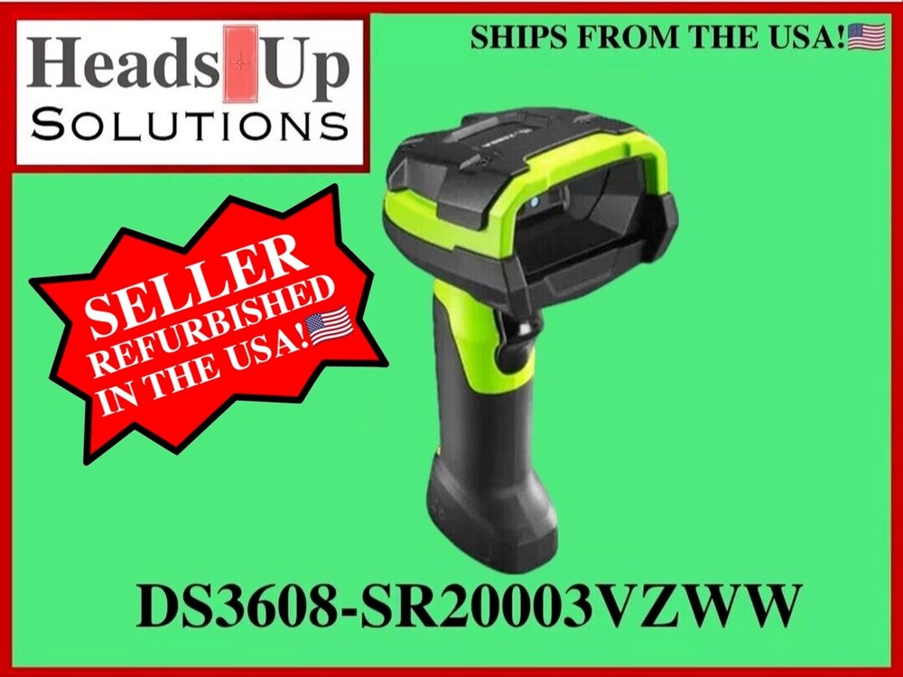 DS3608-SR Scanner DS3608-SR00003VZWW GRADE “A” REFURBISHED w/ USB Cable – USA!