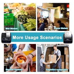 MRBOSS 80mm Portable Bluetooth Receipt Printer – Easy-to-connect Thermal Receipt