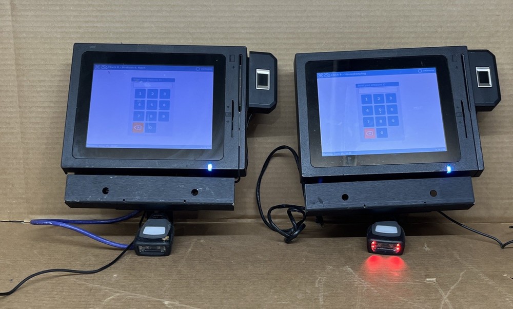 Lot of 2 Touch Dynamic Saturn 8 J1900 All-In-One POS Systems PARTIALLY TESTED