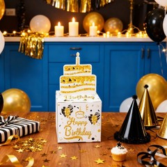 Birthday Money Box for Cash Pull, Money Surprise Box Gold Pull Cash Birthday …