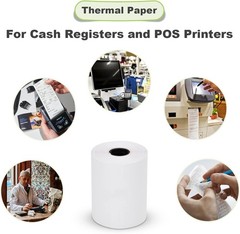 2 1/4″ x 50′ Thermal Paper – 5 Biodegradable Rolls for Cash Registers