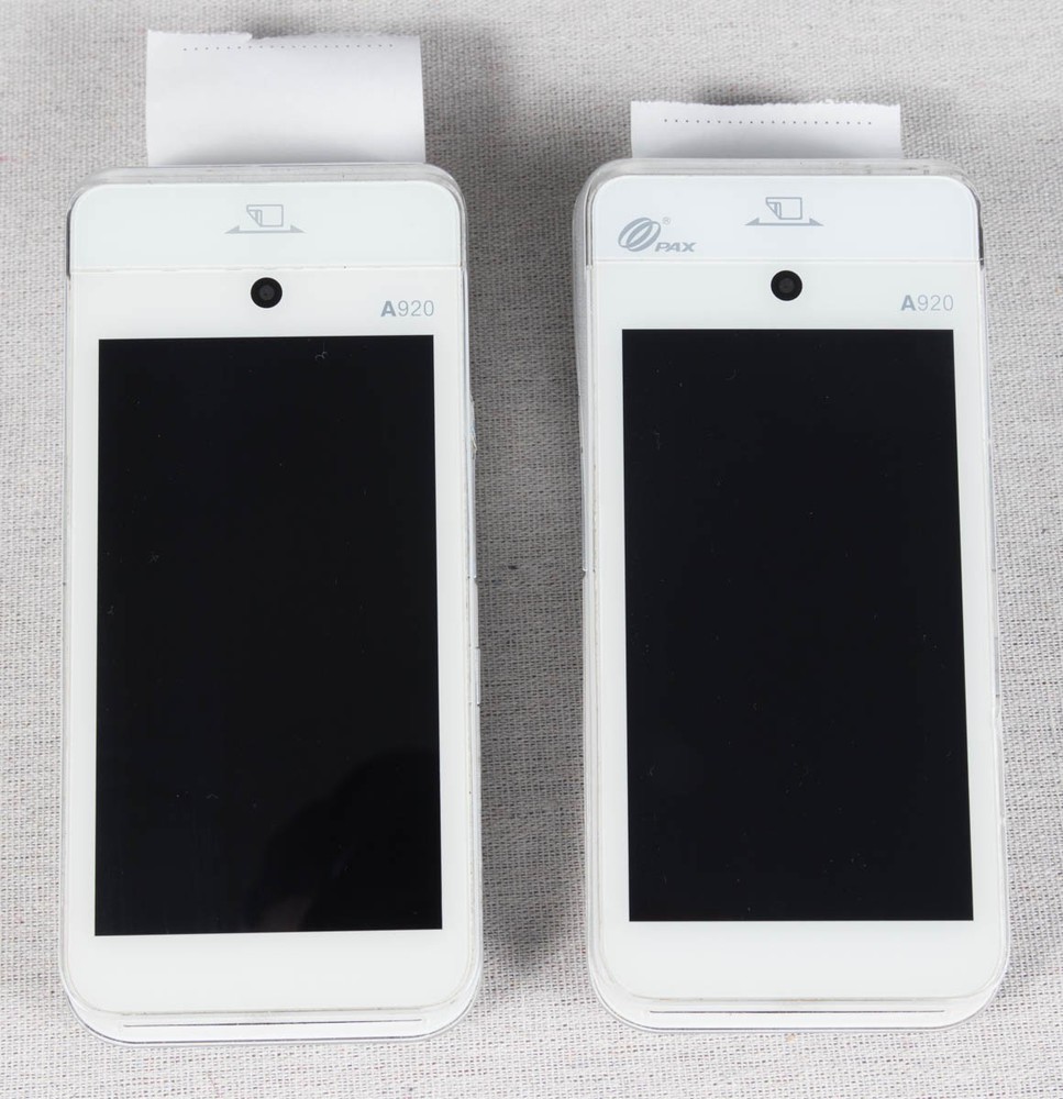 2x A920 Mobile Tablet Terminal POS Card Processor – Tested Working – no chargers