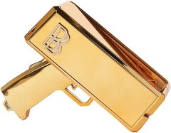 Ben Baller Gold Money Gun 2.0 Iced Out With Ben Baller Bucks/Gloves New