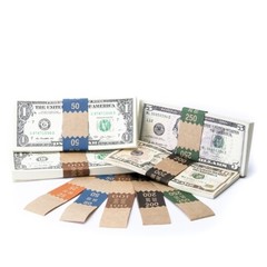 Natural Saw-Tooth Color-Coded Low Dollar Currency Band Set (1,000)
