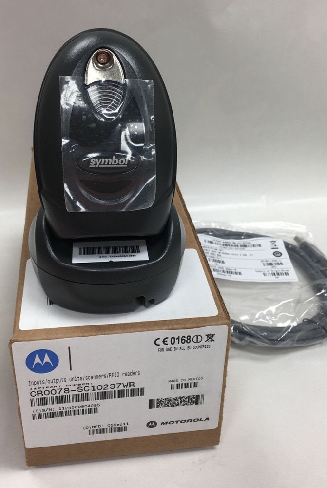 New Motorola Symbol DS6878 -HC2000BWR HC 1D 2D Barcode Scanner With USB Cradle