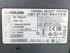 NCR Bixolon SRP-350PlusIII Thermal Receipt POS Printer USB LAN Serial No Adapter