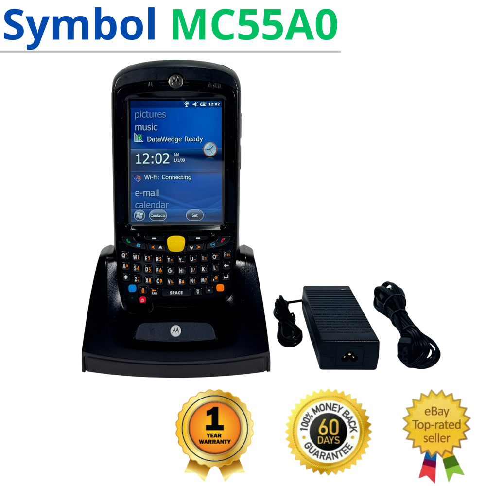 Symbol MC55A0 Wi-Fi Barcode Scanner w/Battery; Cradle & Kit 1 YEAR WARRANTY!🔥⭐