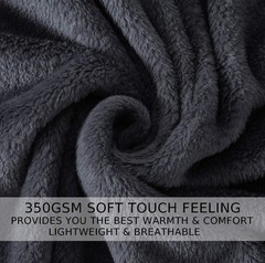 All Season Queen Blanket Soft Fuzzy Microplush Thermal Fleece Lightweight 90×90