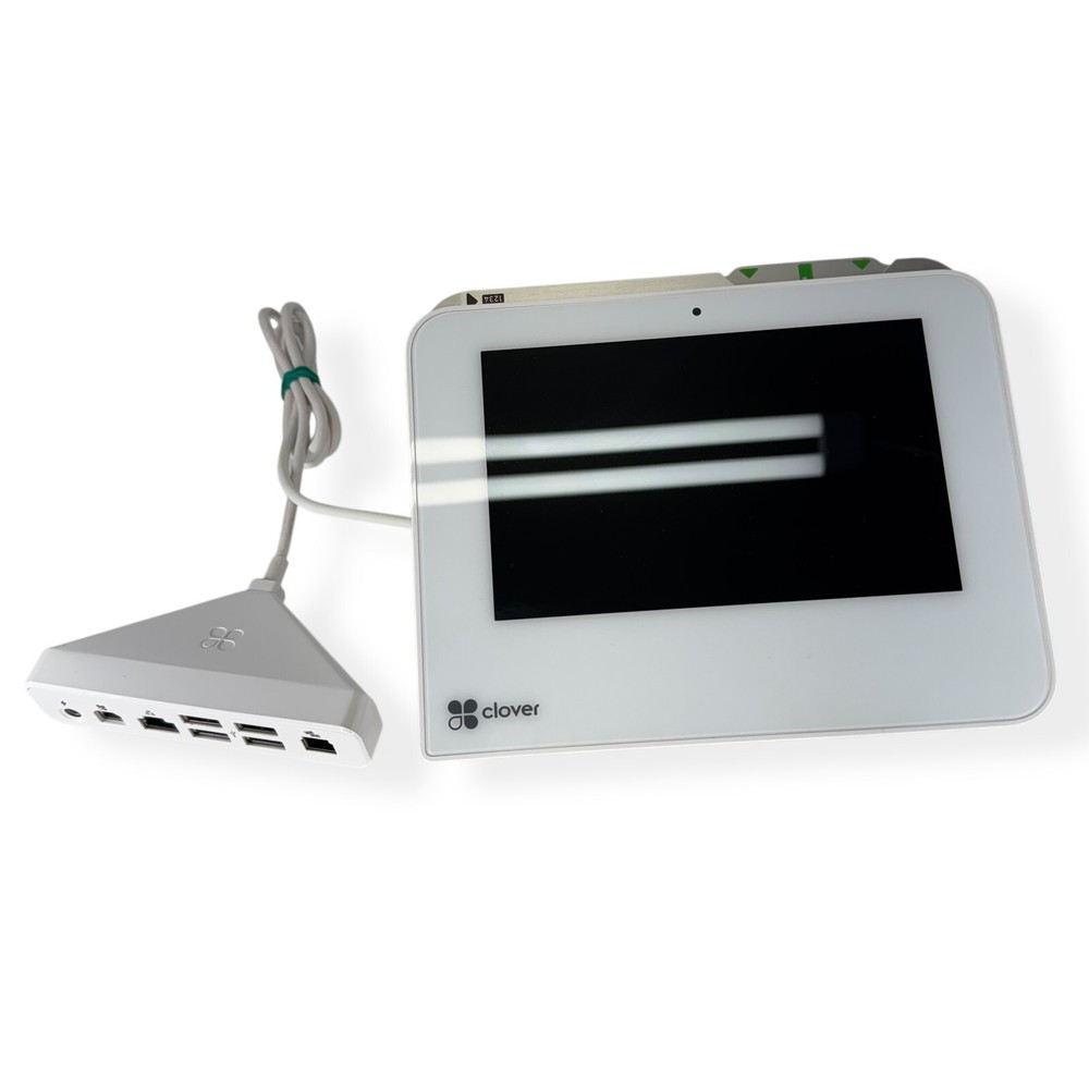 Clover Mini 2nd Generation C302U Credit Card Reader POS System White Corded