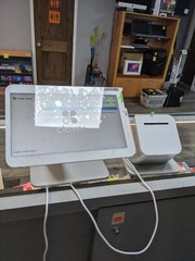 Clover Station C500 Point of Sale System w Prntr P500 Hub H501 for parts