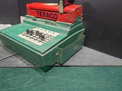 Texaco Credit Card Imprinter Farrington Machine w Papers Gas Oil POS Station USA