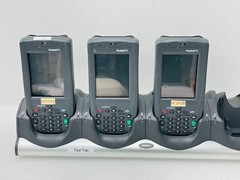 X3 SYMBOL PDT8046 BARCODE SCANNER w/ CRD8000-4000E &BATTERIES / USED
