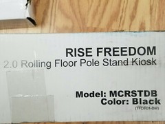 Compulocks Rise Freedom 2.0 Rolling Floor Pole Stand Kiosk New Open Box