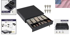 POS Cash Register Drawer 16″ Metal Key Lock 12-24V Replacement