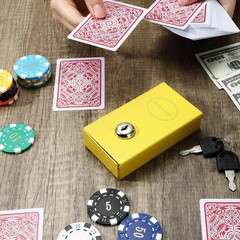 1 Pack Metal Box for Gamblers Pocket Sized Winner Bank Gambling Casino Cash Box