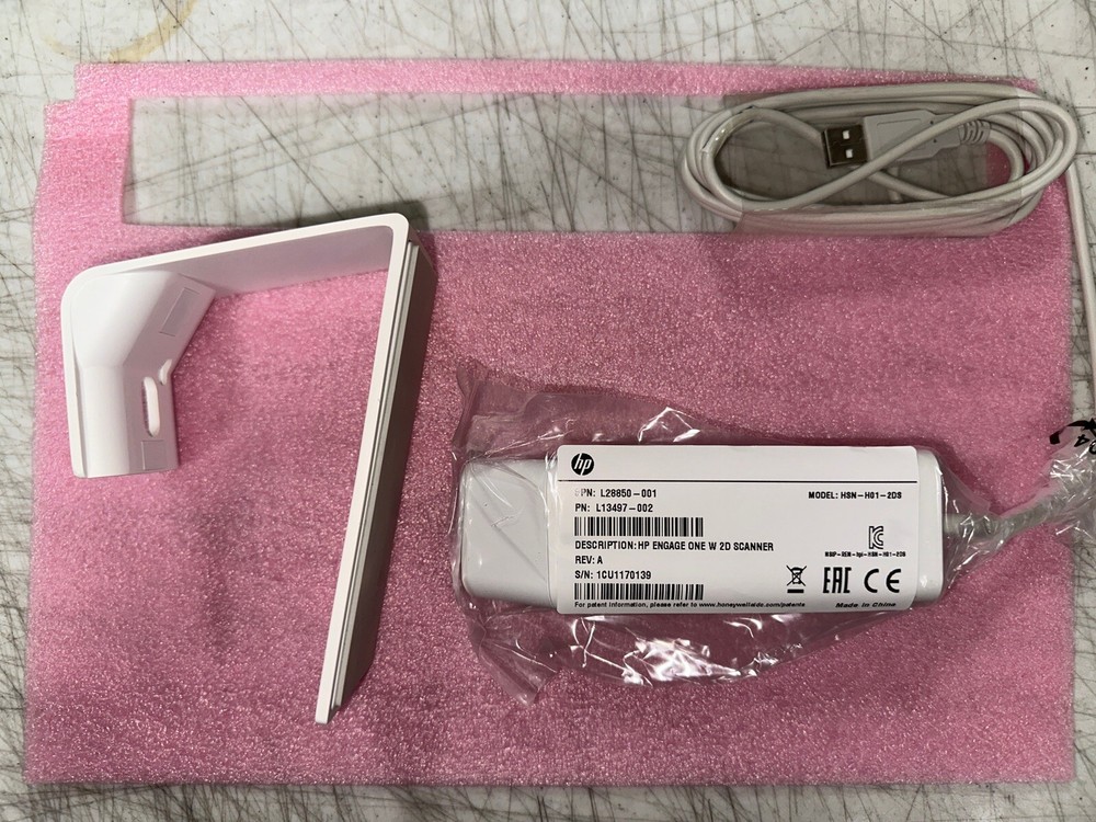 L28850-001 Genuine HP Elite POS 2D Barcode Scanner L14397-002 White Ships Fast