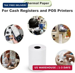 MFLABEL 2 1/4″ Thermal Paper Rolls – 50 Rolls of 2.25 x 50′ Credit Card Receipt