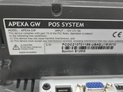 SpotOn Apexa GW 15″ Point Of Sale System Terminal Tested with AC Adapter