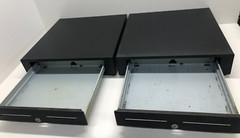 2 Touch Dynamic CD-BL-2000 Steel Cash Drawers Untested AS IS for Parts NO KEYS