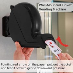 Ticket Number Dispenser|Take a Number Machine with 3 Digit 000-999 for Bank Deli