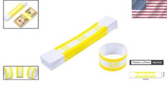New Pack of 100 Yellow Currency Straps for $1000 Bills