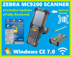 Zebra MC92N0-GA0SYEYA6WR Barcode Scanner 1D Laser, Windows CE 7.0, Battery!🔥⭐