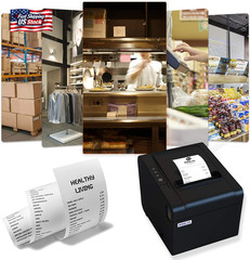 Rongta POS Printer, 80Mm USB Thermal Receipt Printer, Restaurant Kitchen Printer