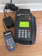 Verifone Credit Card Reader Quartet Pinpad 1000se Working Paymentech Terminal