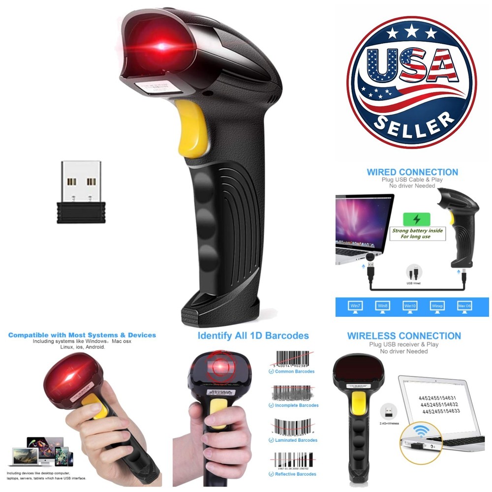 Instant Upload Handheld Barcode Scanner – Connects with Desktop & Mobile Devices