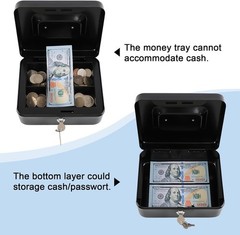 Sleek Black Cash Drawer with Key Lock – Perfect for Small Business Needs