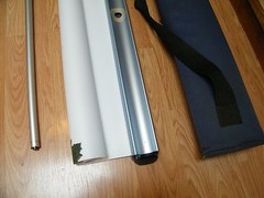 ZAP SOLO BANNERSTAND 35″ DISPLAY WITH CASE DISPLAY STAND, POLE & CASE ONLY