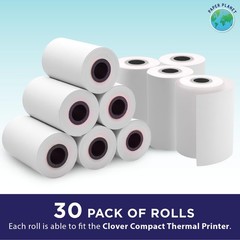 Thermal Receipt Paper for Clover Compact | 30 Rolls