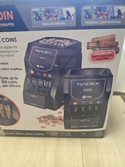New Sealed Nadex Coins S36 4 Compartments Automatic Coin Sorter White. V6