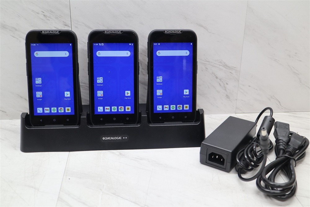 3 LOT Datalogic Memor 11 Mobile Computer 32GB Barcode Scanner Android 11 w/ Dock